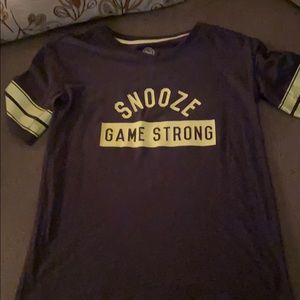 Jr T-shirt Snooze Game Strong size xs